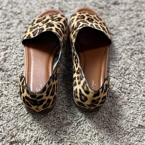 Crown Vintage Leopard Calf Hair Slide on Flats - Picture 3 of 6